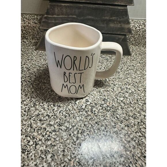 Rae Dunn World's Best Mom Ceramic Coffee Mug Cream - Picture 1 of 1